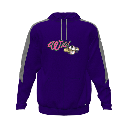 [CUS-DFW-HOOD-FLC-LSL-PUR-YXS-LOGO3] Hoodie (Youth XS, Purple, Logo 3)