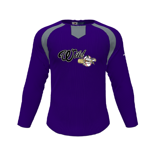 [CUS-DFW-PULL-FLC-CNK-LSL-PUR-YS-LOGO2] Pullover (Youth S, Purple, Logo 2)