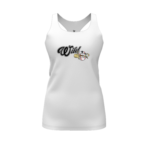 [FT0TRBWH-FYS-LOGO2] Decker Racerback Tank Top (Female Youth S, White, Logo 2)