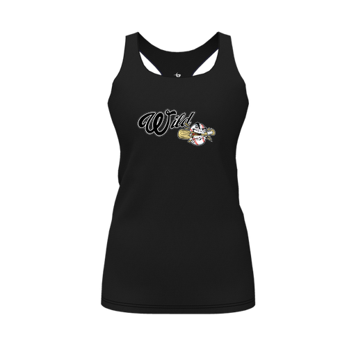 [FT0TRBBK-FYS-LOGO2] Decker Racerback Tank Top (Female Youth S, Black, Logo 2)