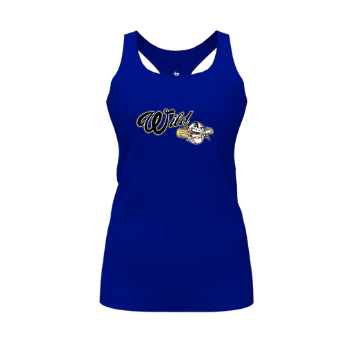 [FT0TRBRY-FYS-LOGO2] Decker Racerback Tank Top (Female Youth S, Royal, Logo 2)