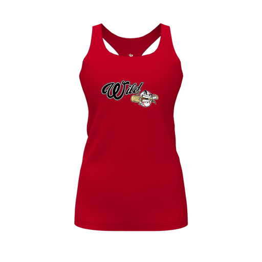 [FT0TRBRD-FYS-LOGO2] Decker Racerback Tank Top (Female Youth S, Red, Logo 2)