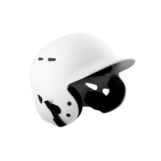 [CUS-DGR-HELM-REB-WH-Y0] Rebel Batting Helmet (YOUTH-BELT, White)