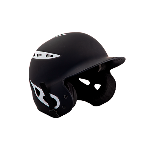 [CUS-DGR-HELM-REB-BKWH-Y0] Rebel Batting Helmet (YOUTH-BELT, Black/White)