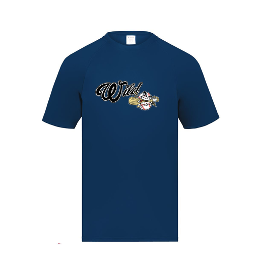 [2791.065.S-LOGO2] Youth Smooth Sport T-Shirt (Youth S, Navy, Logo 2)