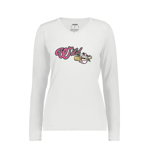 [6847.005.XS-LOGO3] Women's SoftTouch Long Sleeve (Female Adult XS, White, Logo 3)