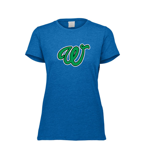 [FTSCUBRY-FAXS-LOGO1] Decker Women's Tri-Blend T-Shirt - Short Sleeve (Female Adult XS, Royal, Logo 1)
