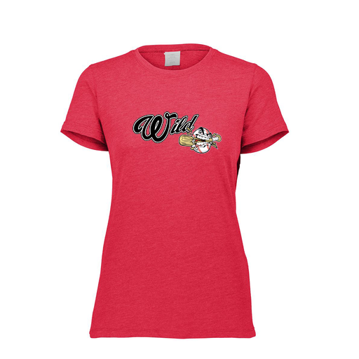 [FTSCUBRD-FAXS-LOGO2] Decker Women's Tri-Blend T-Shirt - Short Sleeve (Female Adult XS, Red, Logo 2)