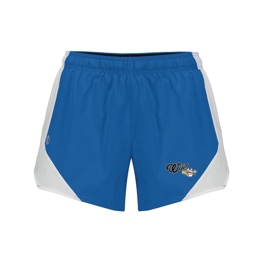 [229489.H02.S-LOGO2] Girls Olympus Shorts (Female Youth S, Royal, Logo 2)