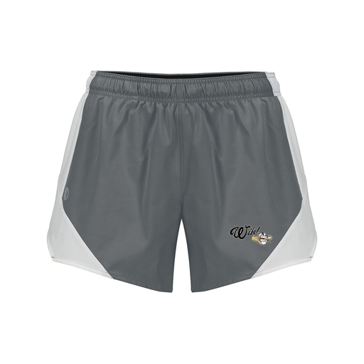 [229489.R04.S-LOGO2] Girls Olympus Shorts (Female Youth S, Gray, Logo 2)