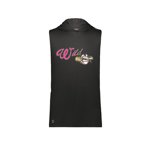 [222590.080.XS-LOGO3] Men's CoolDry Sleeveless Hoodie (Adult XS, Black, Logo 3)