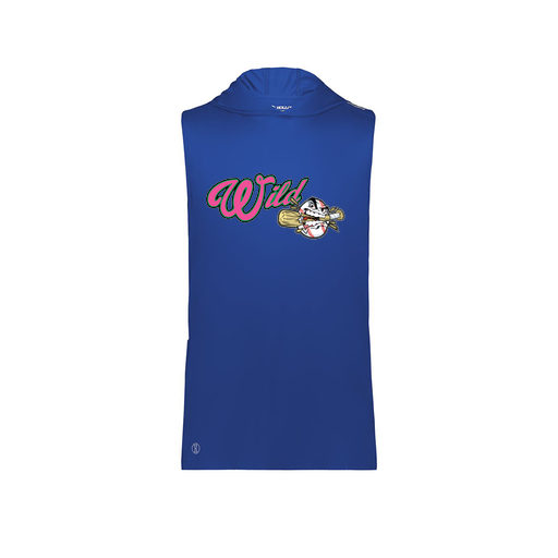 [222590.060.XS-LOGO3] Men's CoolDry Sleeveless Hoodie (Adult XS, Royal, Logo 3)