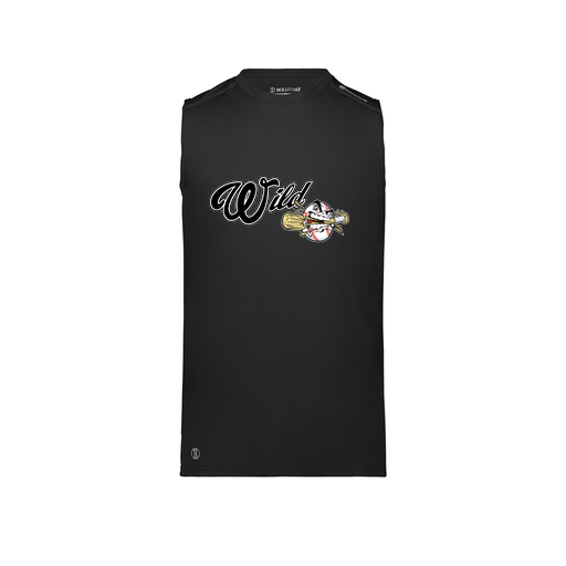 [222593.080.S-LOGO2] Men's CoolDry TankTop (Adult S, Black, Logo 2)