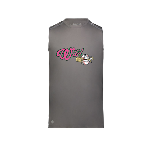 [222593.98D.S-LOGO3] Men's CoolDry TankTop (Adult S, Gray, Logo 3)