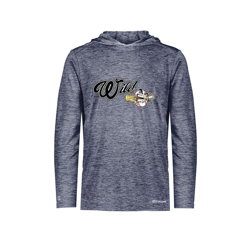 [FOLHCGNV-AS-LOGO2] Decker Men's Charge Hoodie (Adult S, Navy, Logo 2)