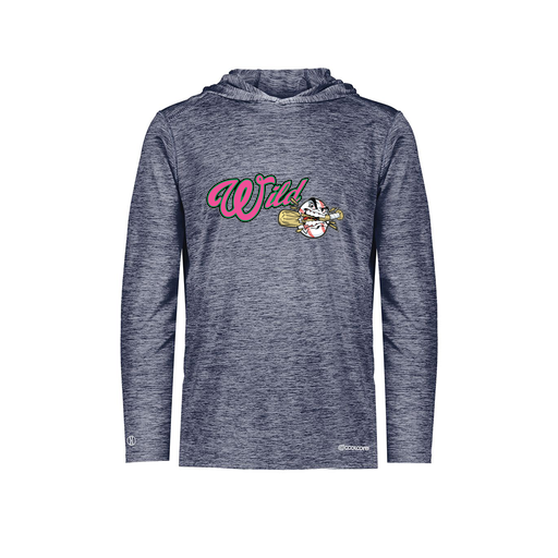 [FOLHCGNV-AS-LOGO3] Decker Men's Charge Hoodie (Adult S, Navy, Logo 3)