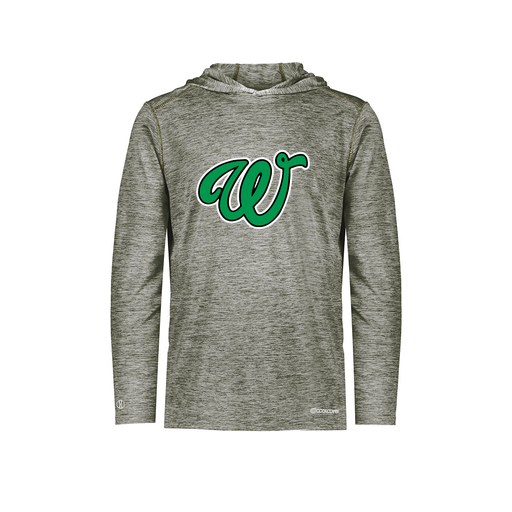 [FOLHCGGY-AS-LOGO1] Decker Men's Charge Hoodie (Adult S, Gray, Logo 1)