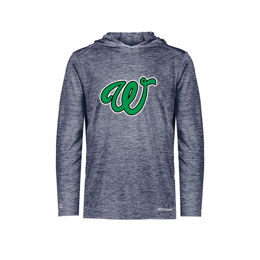 [FOLHCGNV-YS-LOGO1] Decker Youth Charge Hoodie (Youth S, Navy, Logo 1)