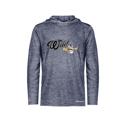 [FOLHCGNV-YS-LOGO2] Decker Youth Charge Hoodie (Youth S, Navy, Logo 2)