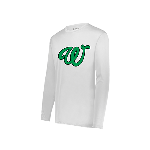 [222822.005.XS-LOGO1] Men's LS Smooth Sport Shirt (Adult XS, White, Logo 1)