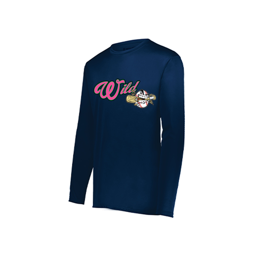 [222822.065.XS-LOGO3] Men's LS Smooth Sport Shirt (Adult XS, Navy, Logo 3)