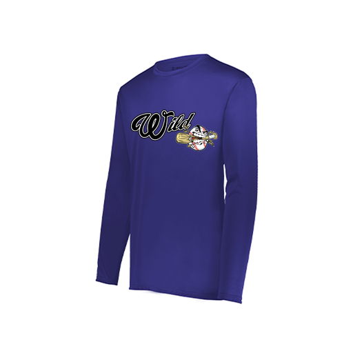 [222822.747.XS-LOGO2] Men's LS Smooth Sport Shirt (Adult XS, Purple, Logo 2)