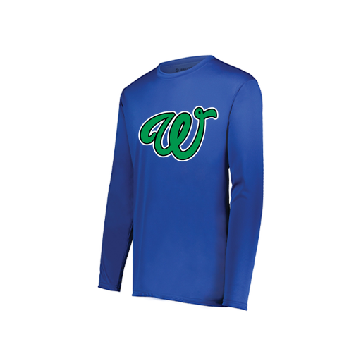 [222822.060.XS-LOGO1] Men's LS Smooth Sport Shirt (Adult XS, Royal, Logo 1)