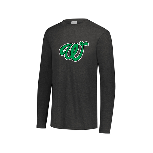 [FTLCUBBK-AXS-LOGO1] Decker Men's Tri-Blend T-Shirt - Long Sleeve (Adult XS, Black, Logo 1)