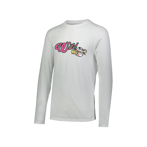 [FTLCUBWH-AXS-LOGO3] Decker Men's Tri-Blend T-Shirt - Long Sleeve (Adult XS, White, Logo 3)