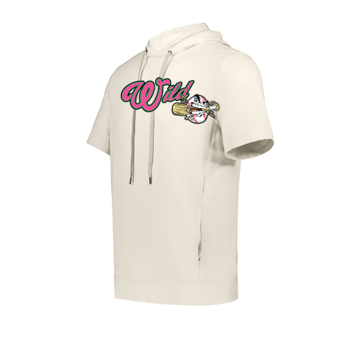 [222505.907.S-LOGO3] Men's Venturs Soft Knit Short Sleeve Hoodie (Adult S, White, Logo 3)