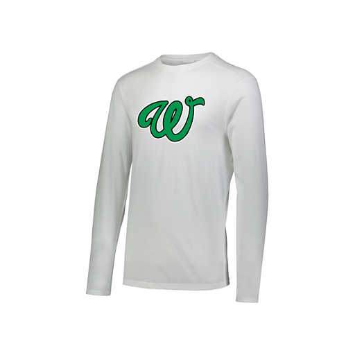 [FTLCUBWH-YS-LOGO1] Decker Youth Tri-Blend T-Shirt - Long Sleeve (Youth S, White, Logo 1)